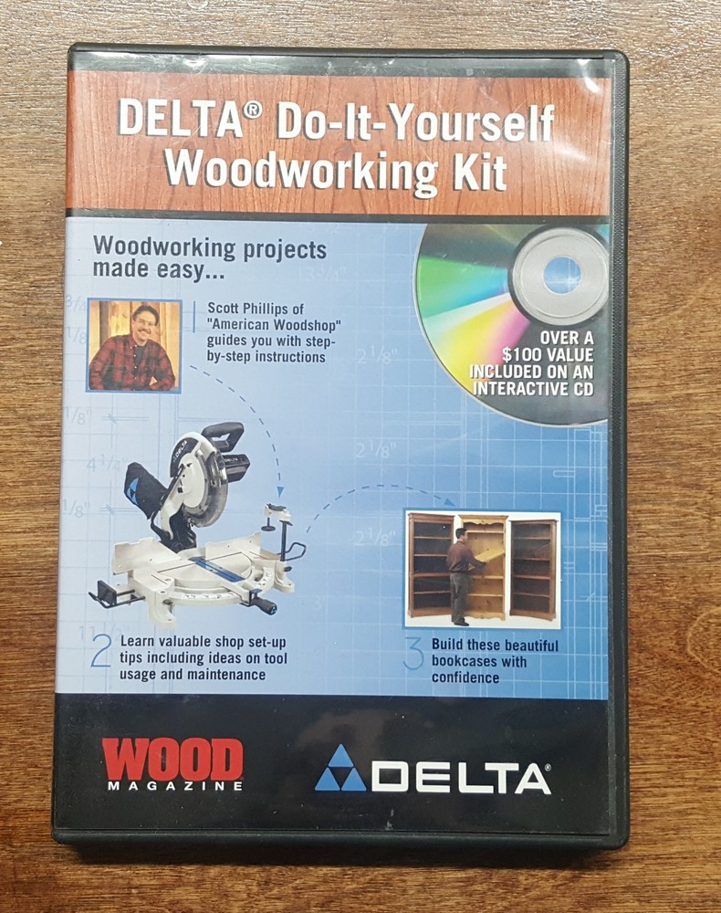 DELTA DIY Do-It-Yourself Woodworking Kit Plans How To CD Wood Magazine