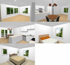 60×44 Apartment with 2-Car 2-RV Garage – PDF FloorPlan – 1,415 sqft – Model 1C