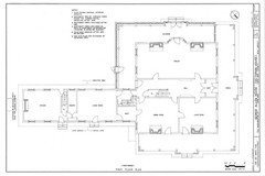 Victorian Italianate house, large porches, printed architectural floor plans