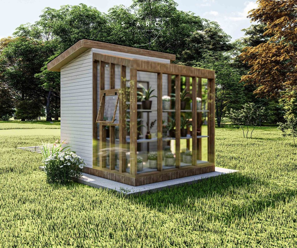 8’x10′ DIY Greenhouse Building Guide, Garden Shed Plans, Material List Included