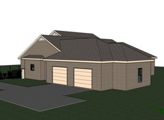 Abbigale 2161G 5 ALL BRICK home, house plan 4 beds, 2.5 baths PDF
