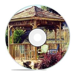 Custom Design Gazebo Plans, 10ft Square Gazebo Plans, DIY Guides, How To CD