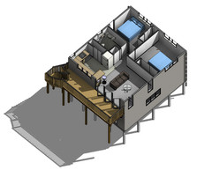 26″x 22″ ADU /Modern garage -Cabin / Tiny House Plans-Blueprints PDF set only