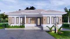 40×26 Feet Modern Farmhouse Designs 12×8 Meters 3 Beds 2 Baths (A4 Hard Copy)