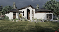 BLUEPRINTS CONTEMPORARY HOUSE PLAN ARCHUP #117