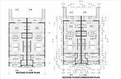 40’x55′ Duplex Plans: 4304 Sqft, 2 Units w/Garages, Elevators & Balconies