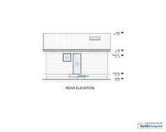 20×24 Lean Modern Cottage Custom Architectural Plans 480SF – PDF Download