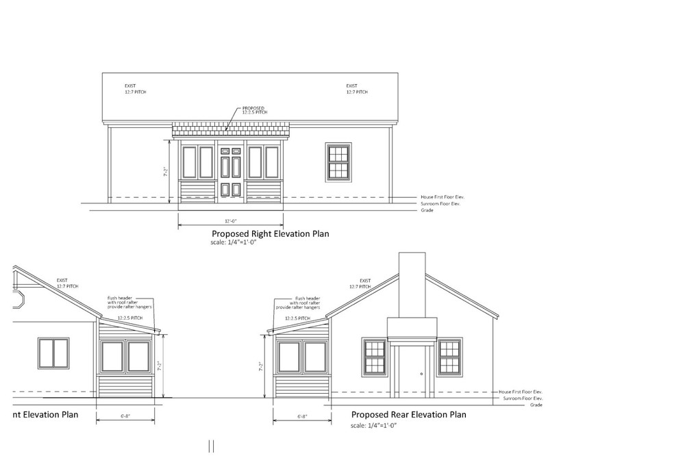 12X7 SUNROOM ARCHITECTURAL PLANS 3 SEASON ROOM – SUNROOM ADDITION PLANS 12X7 SHD