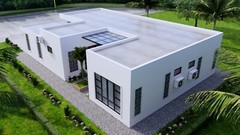 40×59 Feet House Plans 12×8 Meter 3 Beds 3 Baths Terrace Roof PDF (A4 Hard Copy)