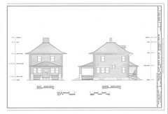Traditional Brick House Plans, American Foursquare, porch, 3 Bedrooms 1 bath