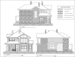 39’x49’ 3 Beds, 3 Baths Luxury Modern House Architectural Build Plans PDF.