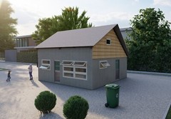 Tiny Home Building Plans Small House – 24′ x 22′ – 528sqft Main Floor + 302sqft