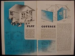 4’x4′ Playhouse How-To Build PLANS 1951 Take-Apart design