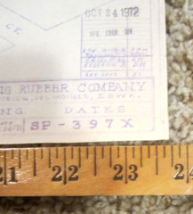 Vintage Architectural Drawing, Armstrong Tire Company, Des Moines, IA, Date 1972