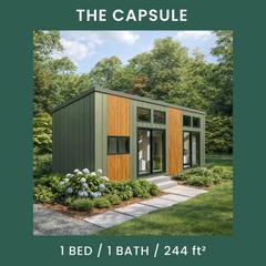 The Capsule Tiny House Blueprint Set (CAD File + Materials List)