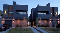 BLUEPRINTS MODERN MULTIFAMILY 3-STORY DUPLEX HOME PLAN ARCHUP #109