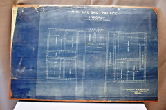 Antique Lal Bagh Palace Indore Architectural Top Plan & Lay-Out 1926 Circa Old”1