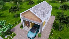 Small House Plan 6×9 Meter 2 Beds 20×30 Feet Gable Roof PDF Plan (A4 Hard Copy)