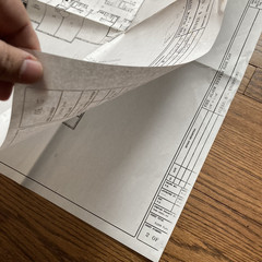 Large Foldout Architectural Blueprint Super 8 Motel Uniontown PA Y2K 36×24