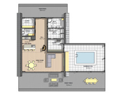 63’x59’ 3 Beds, 2.5 Baths Cozy A-Frame House Architectural Plans PDF Download.