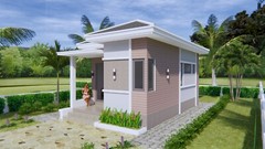 15×25 Feet Small House Plan 4.5×7.5 Meter 1 Bed 1 Bath PDF & (A4 Printed Plans)