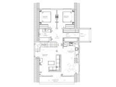 45’x32’ 3-Beds, 2-Baths Modern A-Frame Architectural House Plans PDF Download.