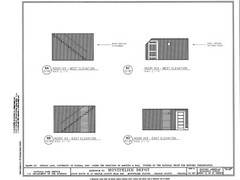 Southern Railroad Station, Montpelier, VA, architectural drawings, large set