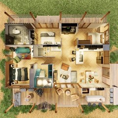 Container house plans -4 bedrooms – 2 bathrooms – Digital PDF File