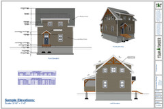 24′ x 24′ Rustic Ridge Cabin Timber Frame Plan Set