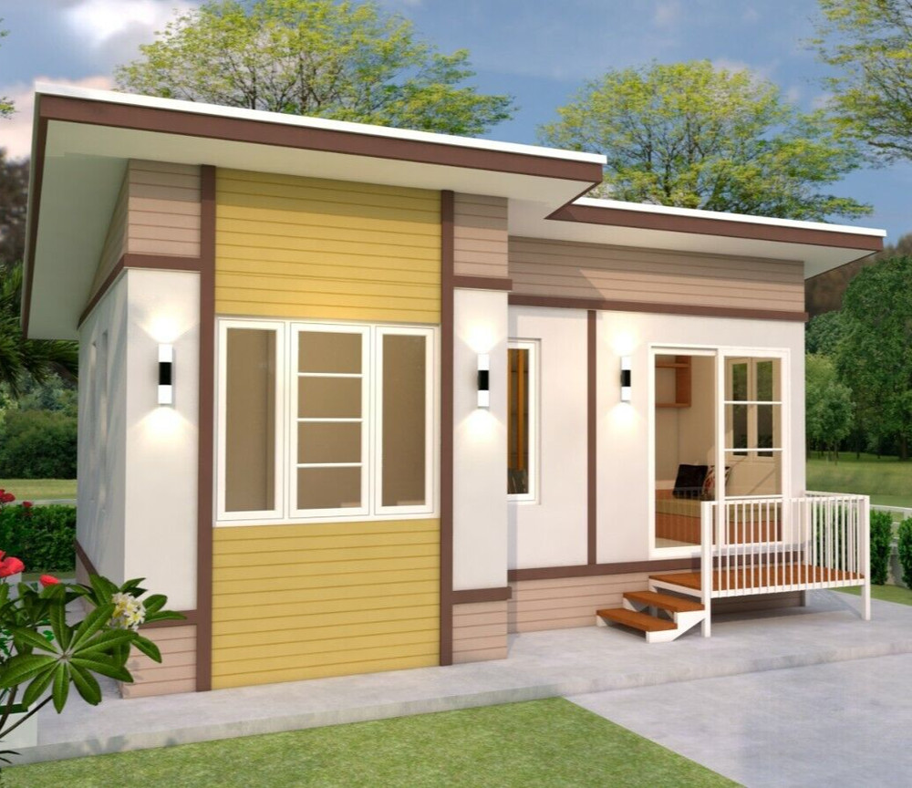 Custom Small House Plan 23×20 Feet 7×6 Meter 2 Beds 1 Bath Shed (A4 Hard Copy)