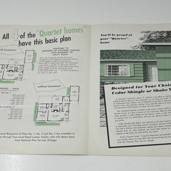 1960s The Certigrade Quartet Of Homes House Home Blueprint Plan Catalog Brochure