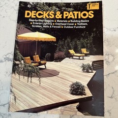 Lot of 5 Vintage DIY Deck Patio Plan Design Build Books 70s -90s Sunset