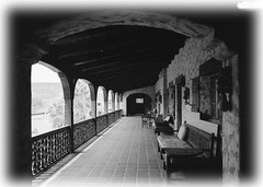 Southwestern style home, traditional adobe Hacienda, printed architectural plans