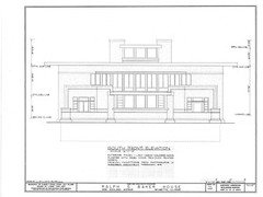 Baker Residence, a luminous Prairie Style home by William Drummond printed plans
