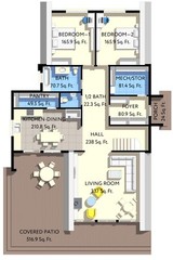 41’x66’ 4 Bedroom, 3 Baths Modern A-Frame Cabin Architecture Plans PDF Download.