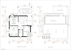 35×27 Ft House Design Plan 10.7×8.1 Meter 2 Bed 1 Bath A4 Printed PDF & CAD Plan