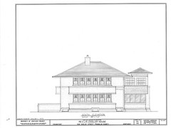 Frank Lloyd Wright Prairie Home, 3-4 bedrooms, architectural house plans
