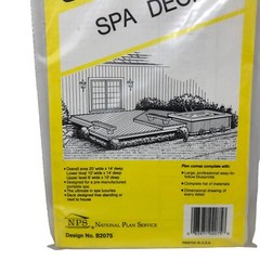 VTG New UCANDO Do-It-Yourself Series Spa Deck Plans Blueprints Design No. B2075