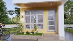 13×26 Small House Plan 4×8 Meter 2 Bedrooms 1 Bath Shed Roof PDF & A4 Hard Copy