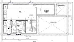 Narrow Lot House Plan – 4 Bedroom, 3.5 bath, PDF Blue Prints