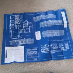 HOUSE OF THE WEEK STUDY PLAN. VINTAGE AP NEWSFEATURES, ARCHITECT DESIGNED HOUSES