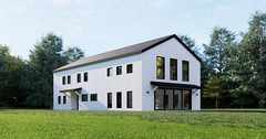 Barndominium House Plan, 5 Beds 3 bath with loft, 32’x70′ plan 2,400 sq ft | PDF