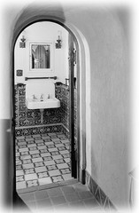 Southwestern style home, traditional adobe Hacienda, printed architectural plans