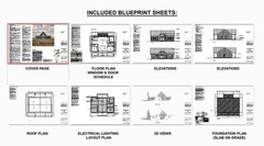 Bold Birch Barndominium Modern House Open Plan Design 54 x 36 – 3 Bed 2 Bath – D