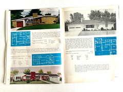 1950’s Mid Century Style Homes in Brick w/ Floor Plans- 32 in Color