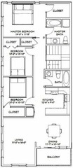 60×50 Apartment with 2-Car 2-RV Garage – PDF FloorPlan – 1,703 sqft – Model 1D
