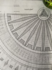 Vintage Felix De Weldon Personal Plans Blueprint Nehru Memorial New Delhi India