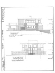 Frank Lloyd Wright Prairie Home, brick, 4 bedrooms, modern house PRINTED PLANS