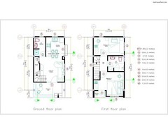 Small House Plan 4×7 M 13×23 Feet 2 Beds PDF Plan PDF Full Plan (A4 Hard Copy)