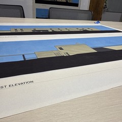 Modernist Architectural Elevation Prints Set of 7 Large 30×40 Paper Drawings
